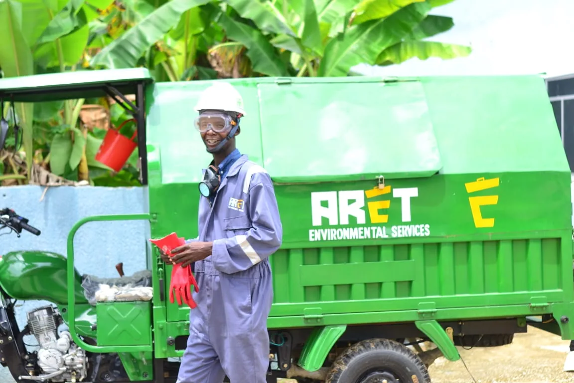 ARET environmental services vehicle and field operator