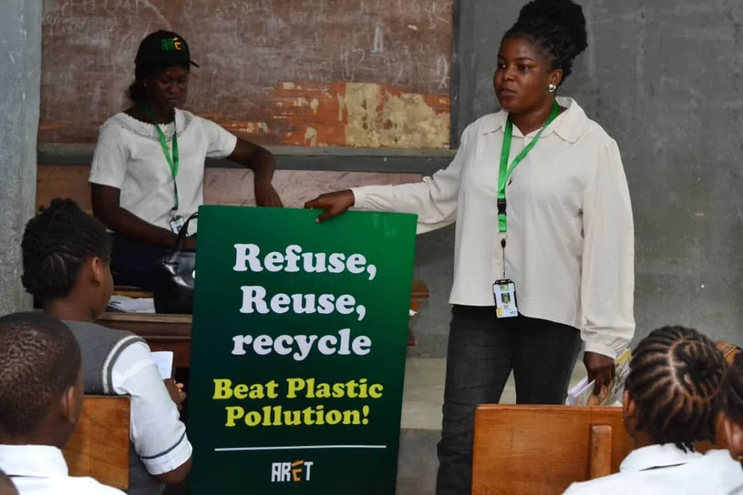 ARET environmental education session at a school